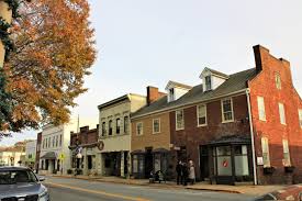 Skyline and landmark view of Orange, Virginia