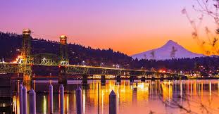 Skyline and landmark view of Scappoose, Oregon