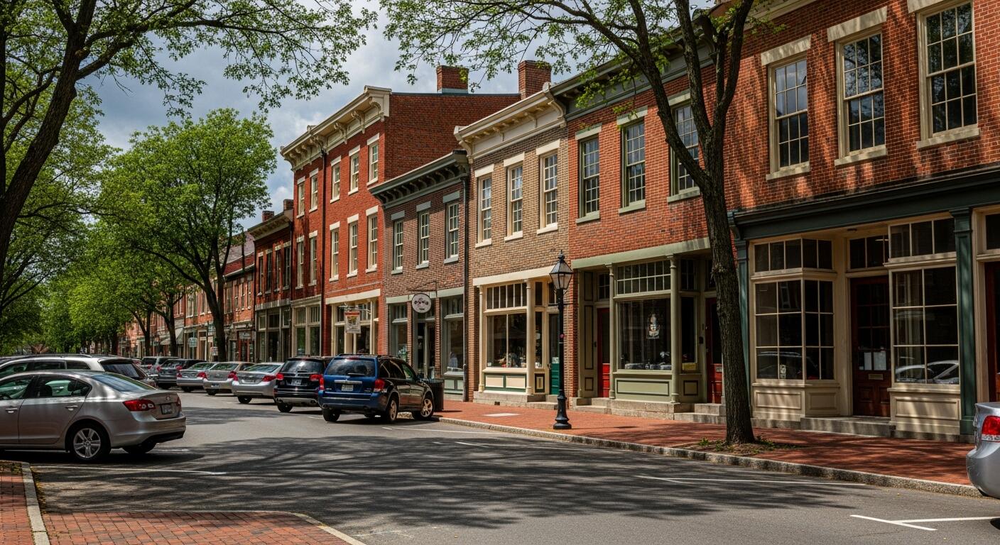 Skyline and landmark view of Winchester, Virginia