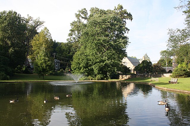 Skyline and landmark view of Wyncote, Pennsylvania
